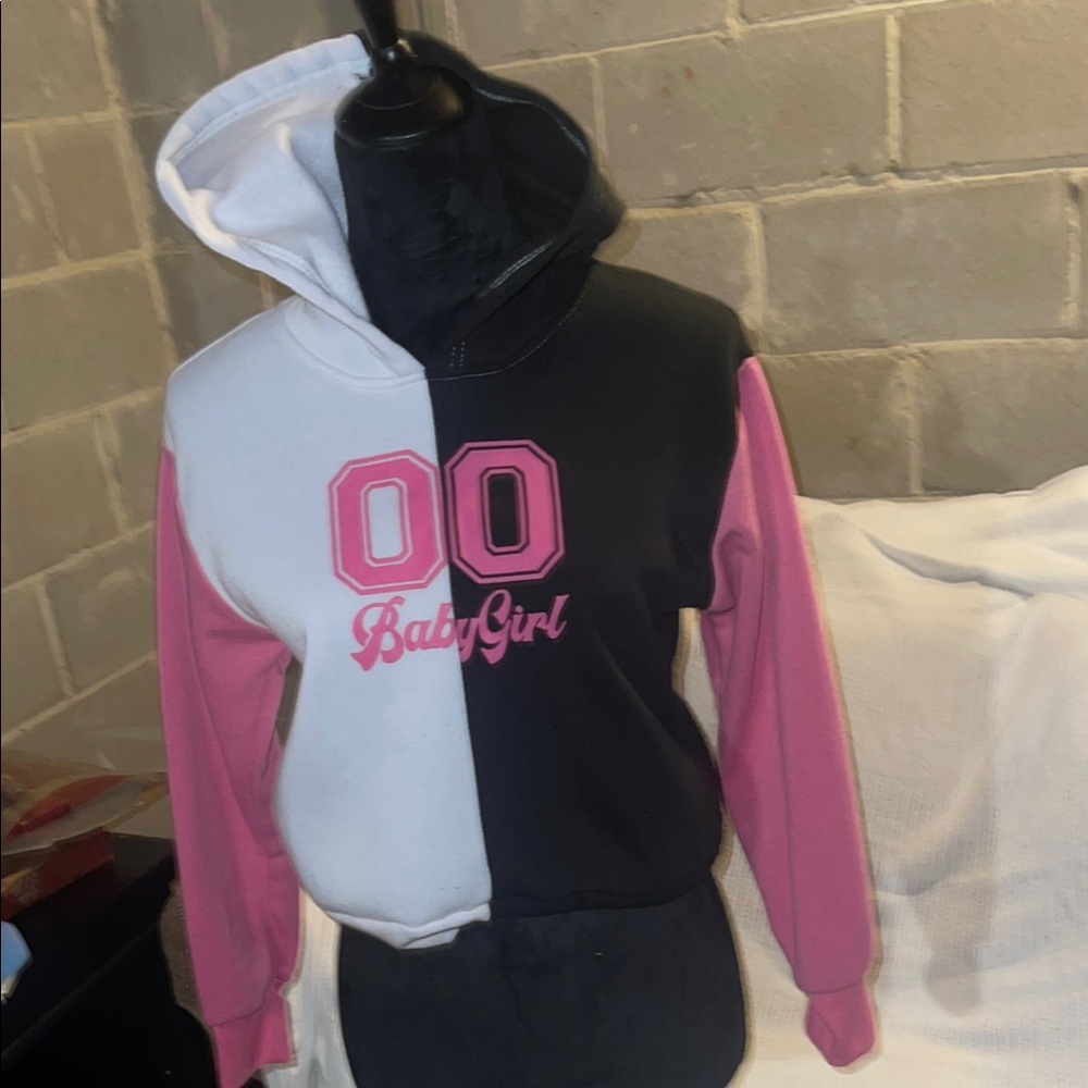 BabyGirl Two-Tone Hoodie